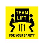 Heavy Handling Labels - 3''X2'' Roll Yellow Caution Safety Warning Package Sticker