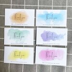 Thank You Card - Colorful Paper Designs Custom Logo Small Businesses Gift Card