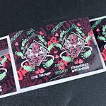 Smoking Oil Labels - Oil Proof Soft Touch Velvet Lamination Personalized Design Bottle