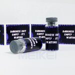 Vial Packaging Labels - Luxury Texture Paper 10ml Custom Logo CMYK 3ML Glass Sticker