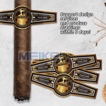 Cigar Bands Printing - Hot Sale 3D Embossed 128G 160G Non-Glue Gold Foil Paper