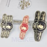 Cigar Band Ring - Personal Brand Gold Foil 3D Embossed 160g Glossy White Paper