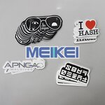 Outdoor PVC Sticker - Waterproof UV protection Custom logo Diecut Sheet for Promotion