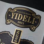 Liquor Wine Labels - Luxury 3D Silver Foil Embossed Offset Printing Waterproof Bottle