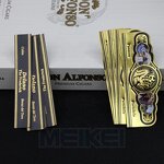 Black Cigar Labels - Gold Foil Embossed Custom Logo High Quality Printing Sticker