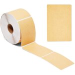 Kraft Thermal Label - Custom Size 100x70mm Roll Barcode Brown Colored Direct Sticker