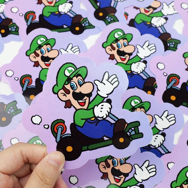 Kiss Die Cut Sticker - New Style Glossy Matte Waterproof Vinyl PVC Cartoon Personalized