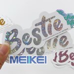Holographic Sticker - Logo Printing Glossy Vinyl Waterproof Die Cut Adhesive Custom