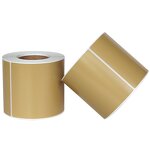 Kraft Label Sticker - Custom Roll Adhesive Blank Thermal Transfer Brown Paper