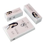 Perfume Cosmetic Box - Eco Friendly Recycled Emboss Silver Foil Stamping Custom Logo