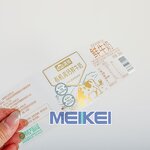 Milk Bottle Labels - Custom Flexo Luxury Ultra Clear BOPP Gold Cold Foiling Print