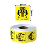Team Lift Stickers - 1000pcs Rolls Waterproof Adhesive Warehouse Transport Warning