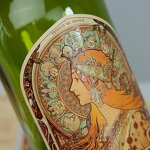 Wine Liquor Labels - Luxury 3D Spot UV Invisible Ink Gold Embossed Custom Logo Bottle