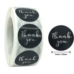 Thank You Stickers - Wholesale Custom Circle Round Cute Pink Small Business Label