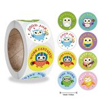 Kids Reward Stickers - 500PCS Assorted 8 Designs Motivational Toy Encouraging