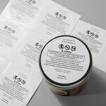 Candle Warning Labels - Custom Logo Round Heat Resistant Wax Melt Safety Sticker