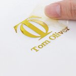 Metal Logo Transfer - UV Sticker Custom Logo Waterproof Box Packaging Adhesive