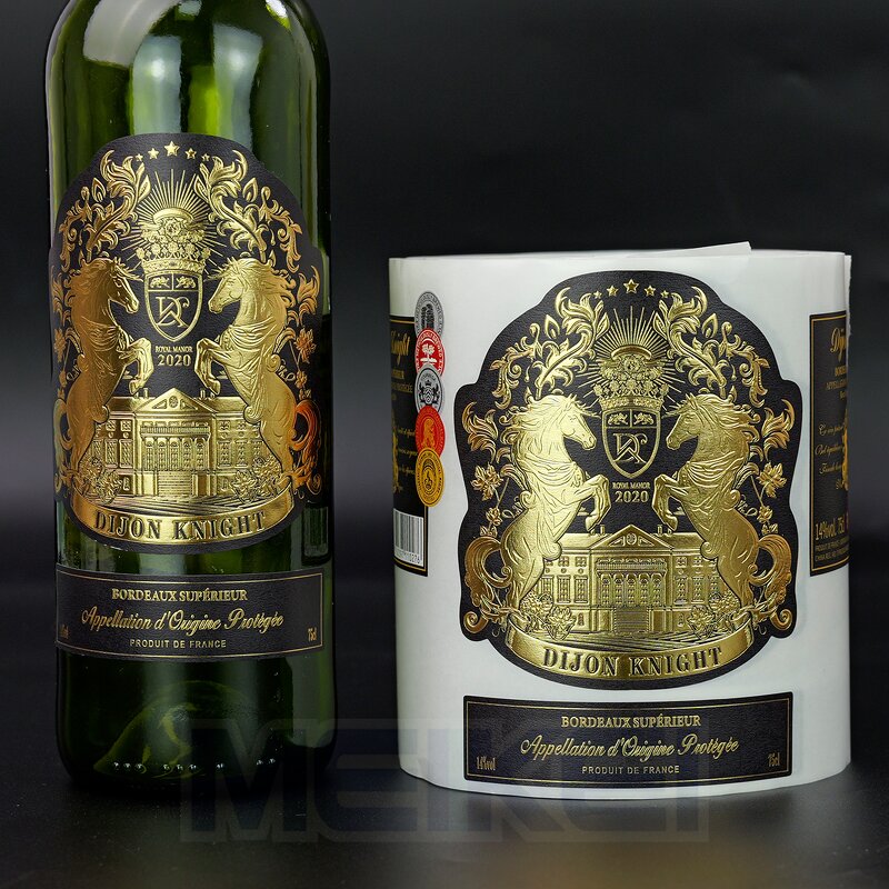 Gold Liquor Labels - Hot Sale Multi Layer Anti-ice Bucket 3D Gold Moisture Proof Bottle