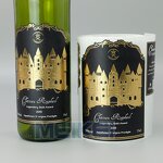 Wine Bottle Labels - High-end 3D Relief Gold Foil Letterpress UV Printing Embossed Black