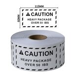 Team Lift Stickers - 1000pcs Rolls Waterproof Adhesive Warehouse Transport Warning