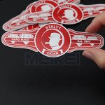 Silver Cigar Bands - Foil Art Paper 3D Embossed Custom Logo Cigar Band Label