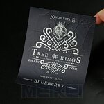 Liquor Wine Labels - Luxury 3D Silver Foil Embossed Offset Printing Waterproof Bottle