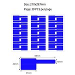 Cable Tags Labels - Waterproof A4 Wire Management Printable Cord Write on Stickers