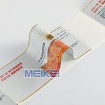 Capsule Bottle Label - Custom Printing Metallic Silver Bopp Roll Pet Supplement Sticker