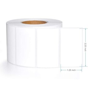 Zebra Thermal Labels - 1000pcs 2.25 X 1.25 Inch Direct UPC Barcodes Label Roll