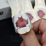 Cigar Band Ring - Personal Brand Gold Foil 3D Embossed 160g Glossy White Paper