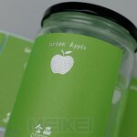 PU Leather Labels - Waterproof Gold Foil Adhesive Custom Logo for Jar Bottle Stickers