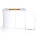 Rollo Thermal Labels - 2.25 X 1.25 Inches Barcode Paper Roll Printer Compatible