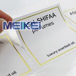 Perfume Bottle Sticker - Luxury Printer Custom Logo Textured Paper Perfume Label