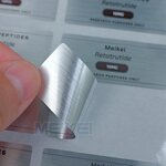 Small Bottle Labels - Waterproof Brushed Silver 5ml 10ml Peptide Vial Holographic