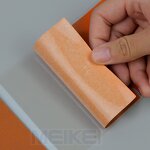 PU Leather Labels - Waterproof Gold Foil Adhesive Custom Logo for Jar Bottle Stickers