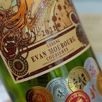 Wine Liquor Labels - Luxury 3D Spot UV Invisible Ink Gold Embossed Custom Logo Bottle