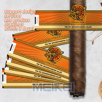 Cigar Labels Factory - 3D Gold Foil Customized Matte Paper Green Embossed Cigarette