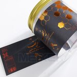 Food Label Roll - Custom Waterproof Eco-friendly Gold Foil Embossed Jar Bottle Print