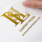 Metal Logo Transfer - UV Sticker Custom Logo Waterproof Box Packaging Adhesive