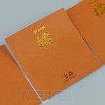 PU Leather Labels - Waterproof Gold Foil Adhesive Custom Logo for Jar Bottle Stickers