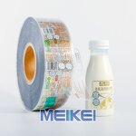 Milk Bottle Labels - Custom Flexo Luxury Ultra Clear BOPP Gold Cold Foiling Print