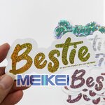 Holographic Sticker - Logo Printing Glossy Vinyl Waterproof Die Cut Adhesive Custom