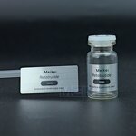 Small Bottle Labels - Waterproof Brushed Silver 5ml 10ml Peptide Vial Holographic