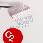 QR Code Security Sticker - Custom Silver Gold Anti-Fake Full Transfer Void Seal