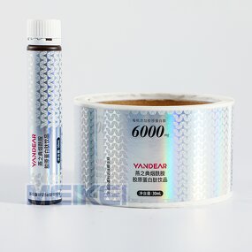 Waterproof Vial Label - Custom Printing Vinyl Hologram 3 Ml Peptides Packaging Sticker