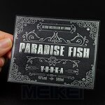 Liquor Wine Labels - Luxury 3D Silver Foil Embossed Offset Printing Waterproof Bottle