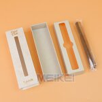 Cigar Drawer Box - 400G Soft Touch Custom Logo Gold Foil Matte Paper with Window