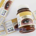 Matt Silver Label - Custom Printing Waterproof Chrome Bopp Sticker Roll for Bottle