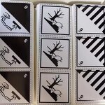 Battery Warning Label - UN3090 UN3091 UN3480 UN3481 Lithium Ion Adhesive Caution