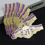 Silver Cigar Bands - Foil Art Paper 3D Embossed Custom Logo Cigar Band Label